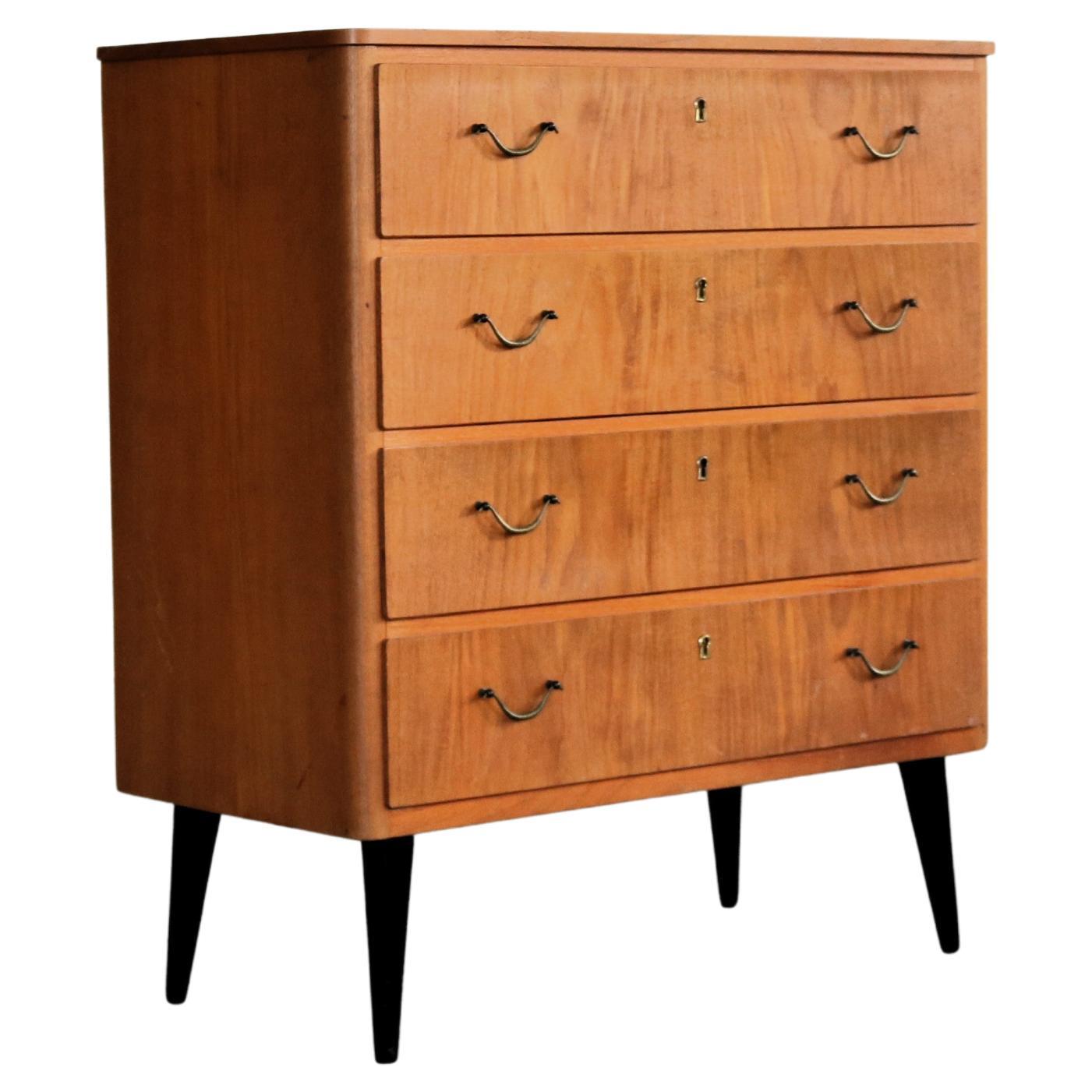 Vintage chest of drawers  cabinet  1960s  Sweden