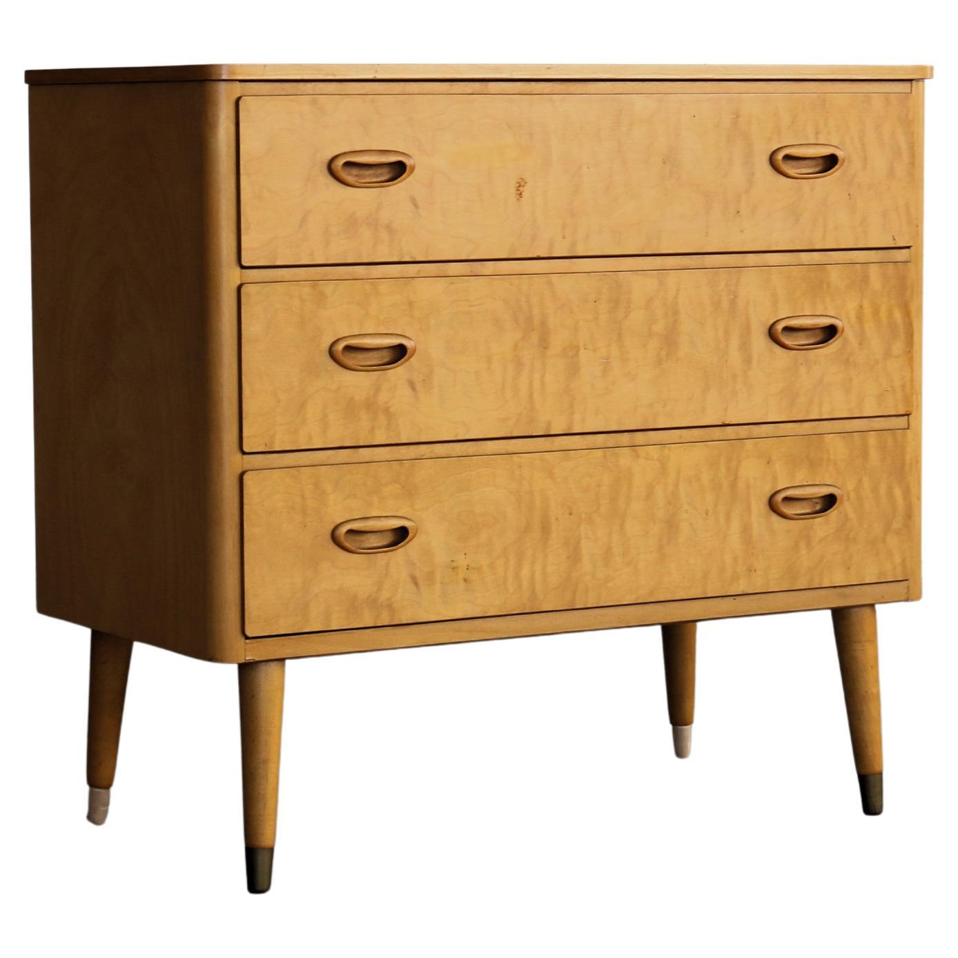 Vintage chest of drawers  cabinet  1960s  Swedish