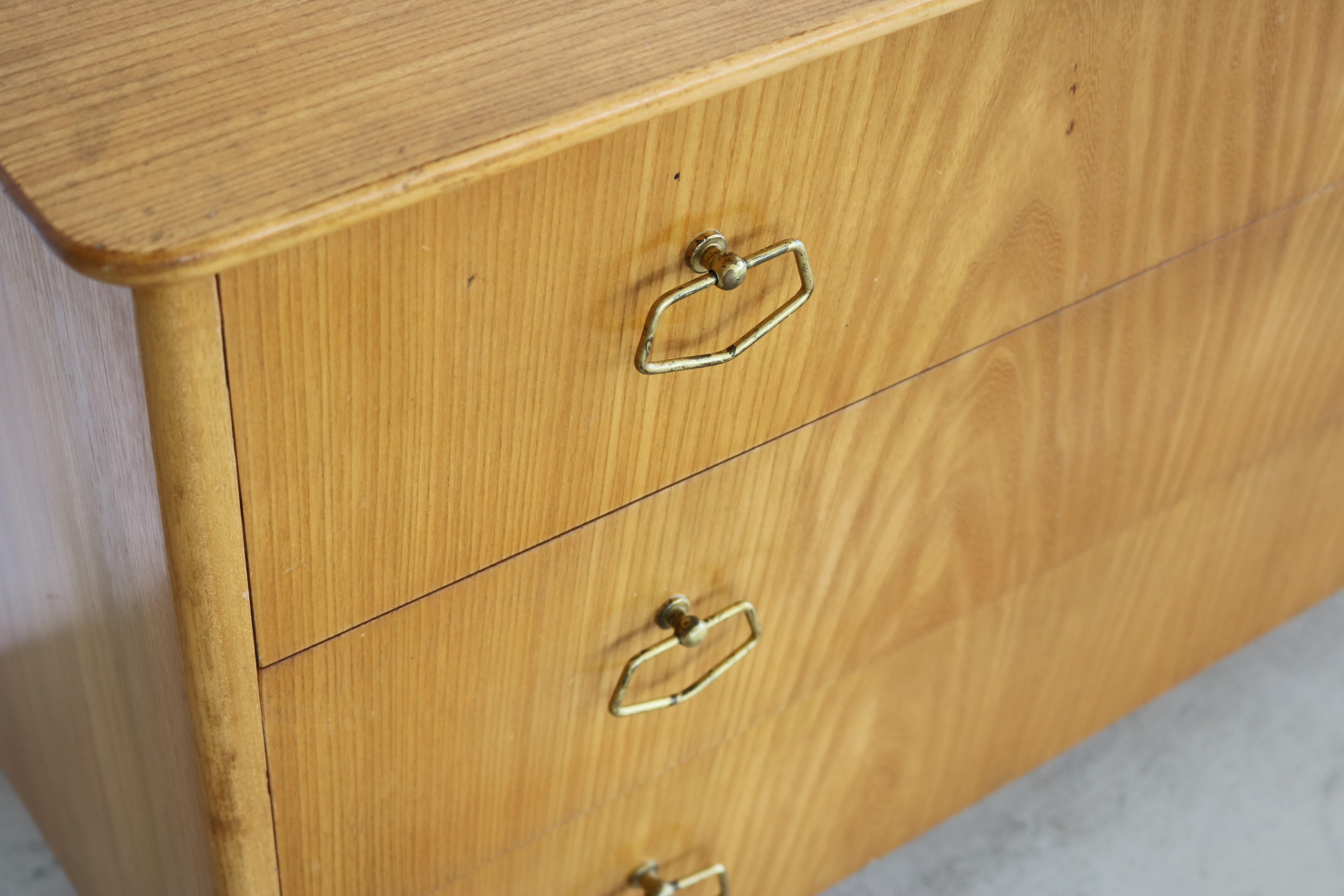 Mid-20th Century Vintage Chest of Drawers Cabinet 60s, Sweden For Sale