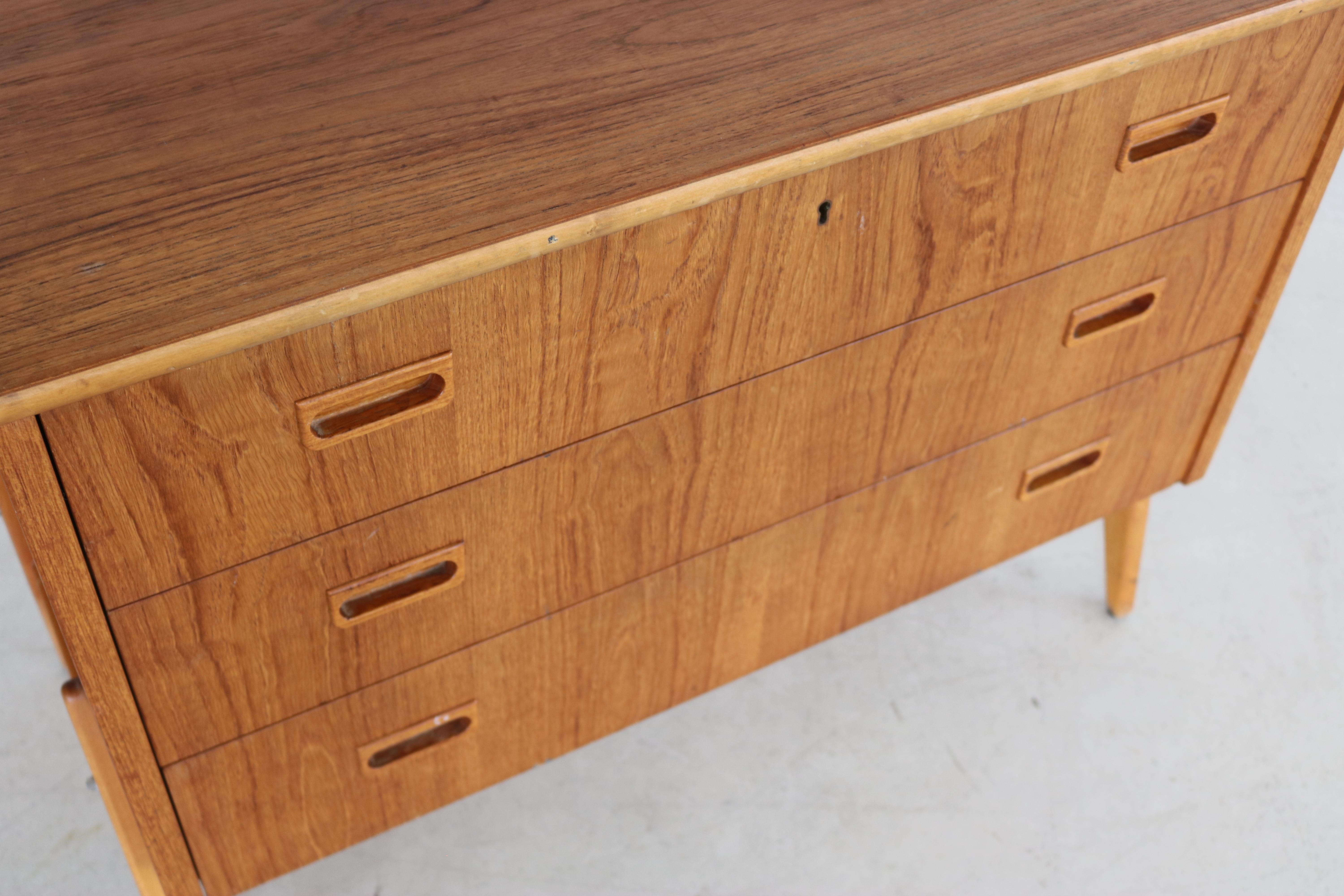 Oak vintage chest of drawers  cabinet  60s  Sweden