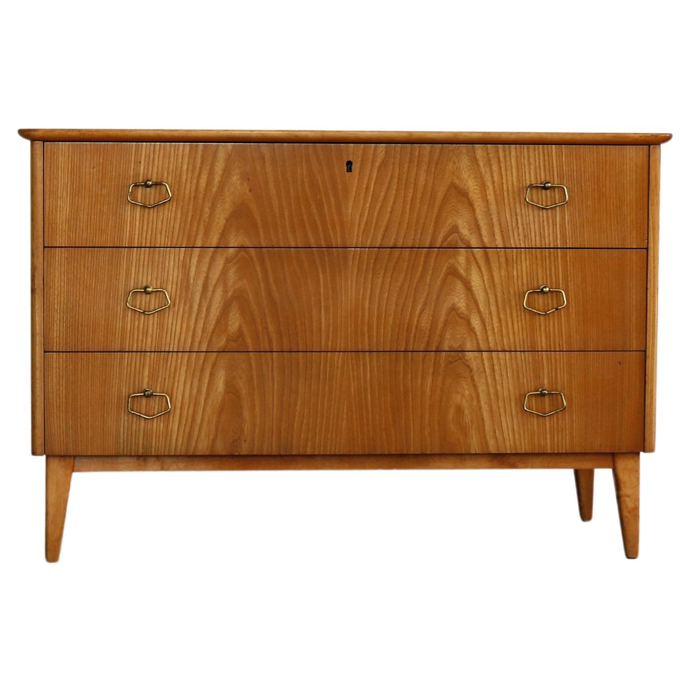 Vintage Chest of Drawers Cabinet 60s, Sweden For Sale