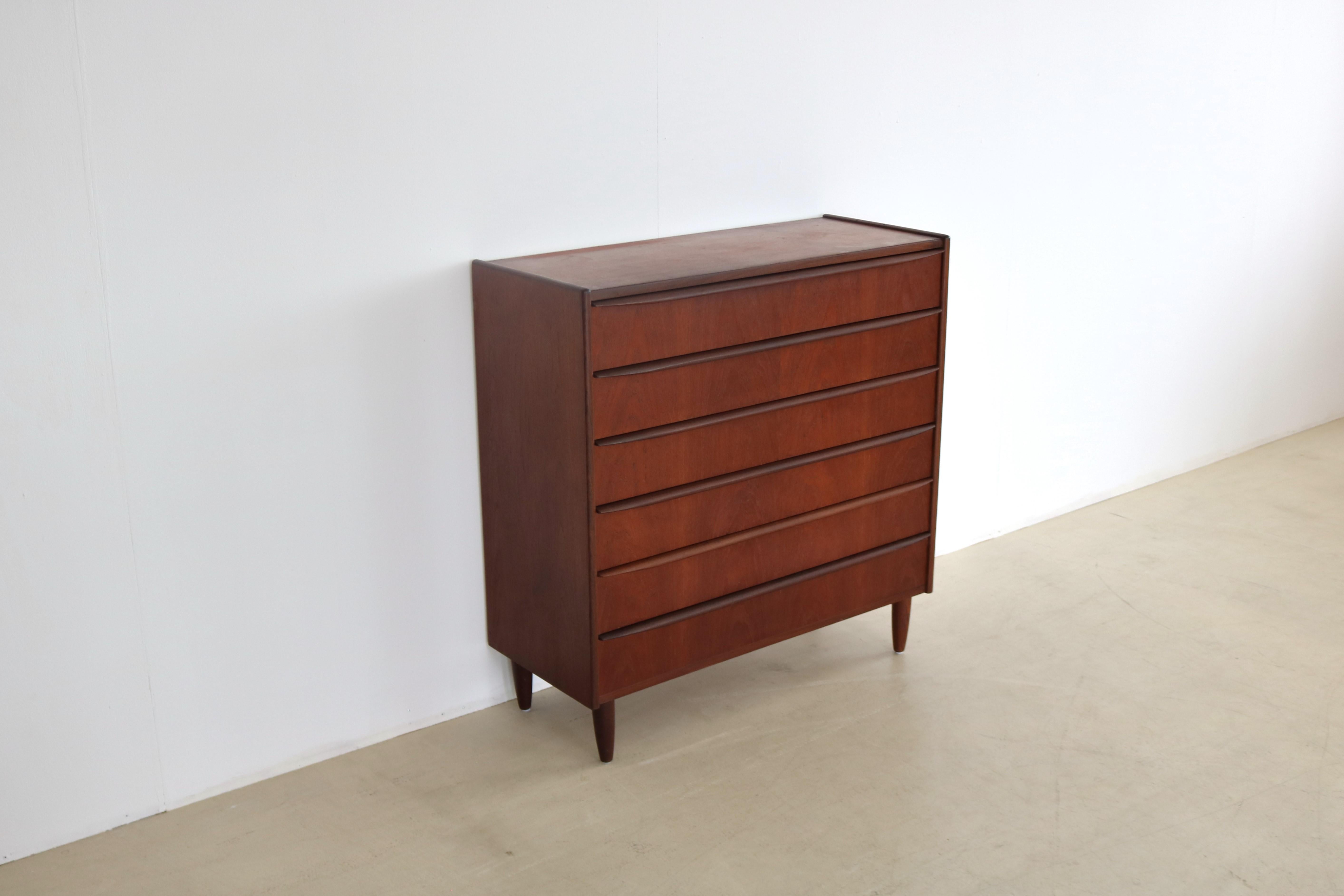 Mid-20th Century Vintage Chest of Drawers Cabinet Teak 60s Danish