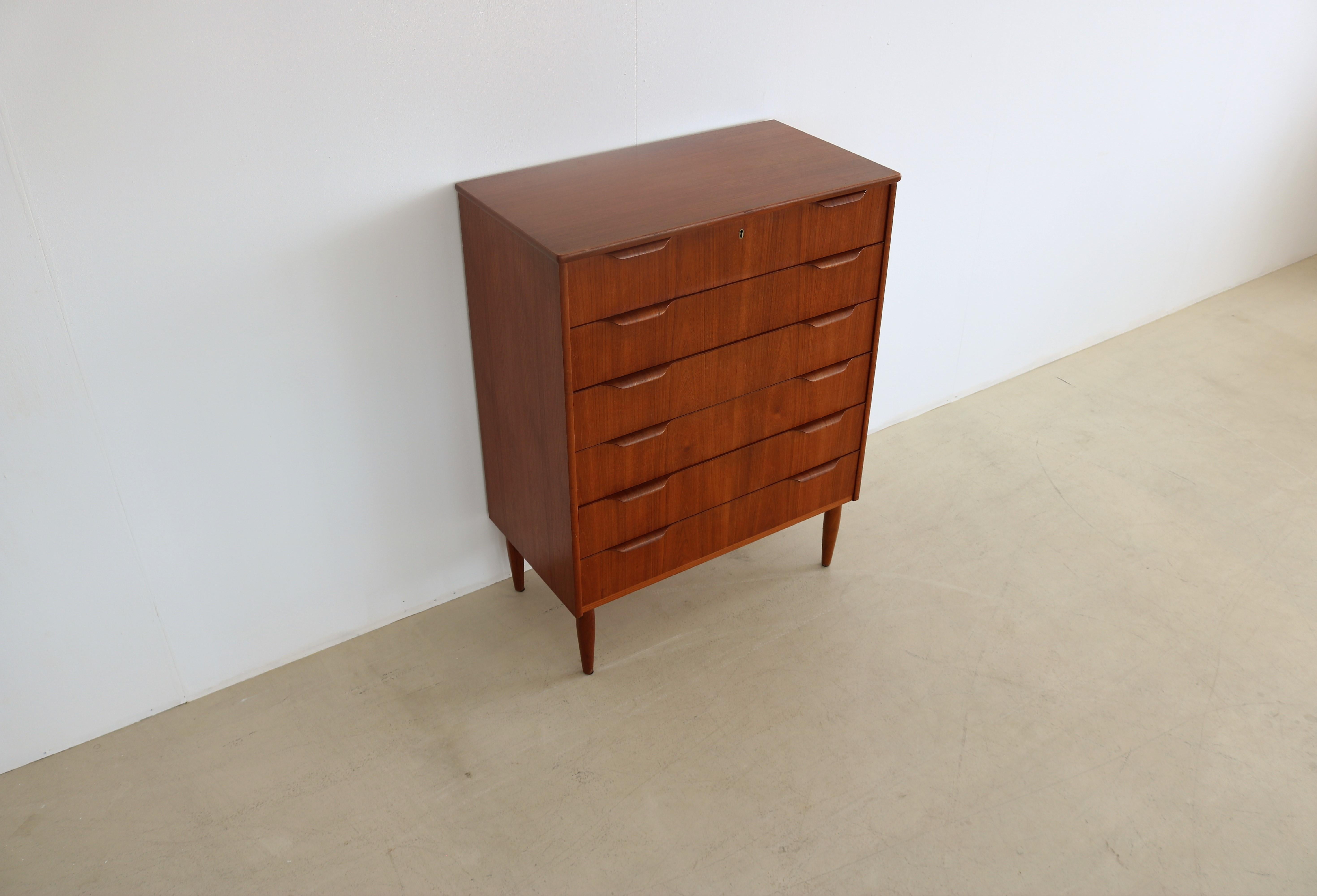 Vintage Chest of Drawers Cabinet Teak 60s Danish 4