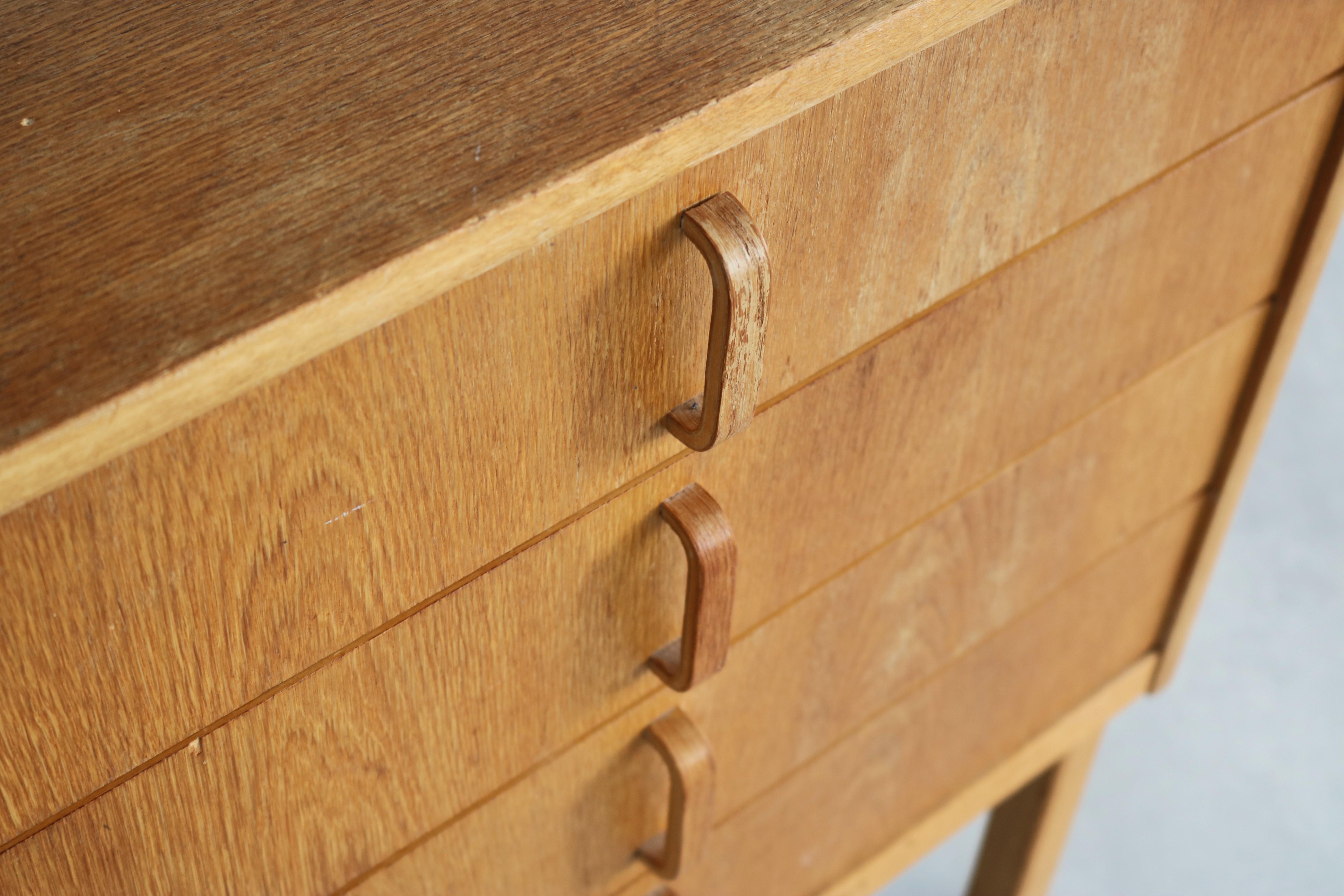 Oak vintage chest of drawers  cupboard  Bodafors  60's