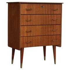 vintage chest of drawers cupboard teak 60's