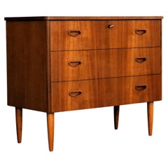 vintage chest of drawers  cupboard  teak  60s  Sweden