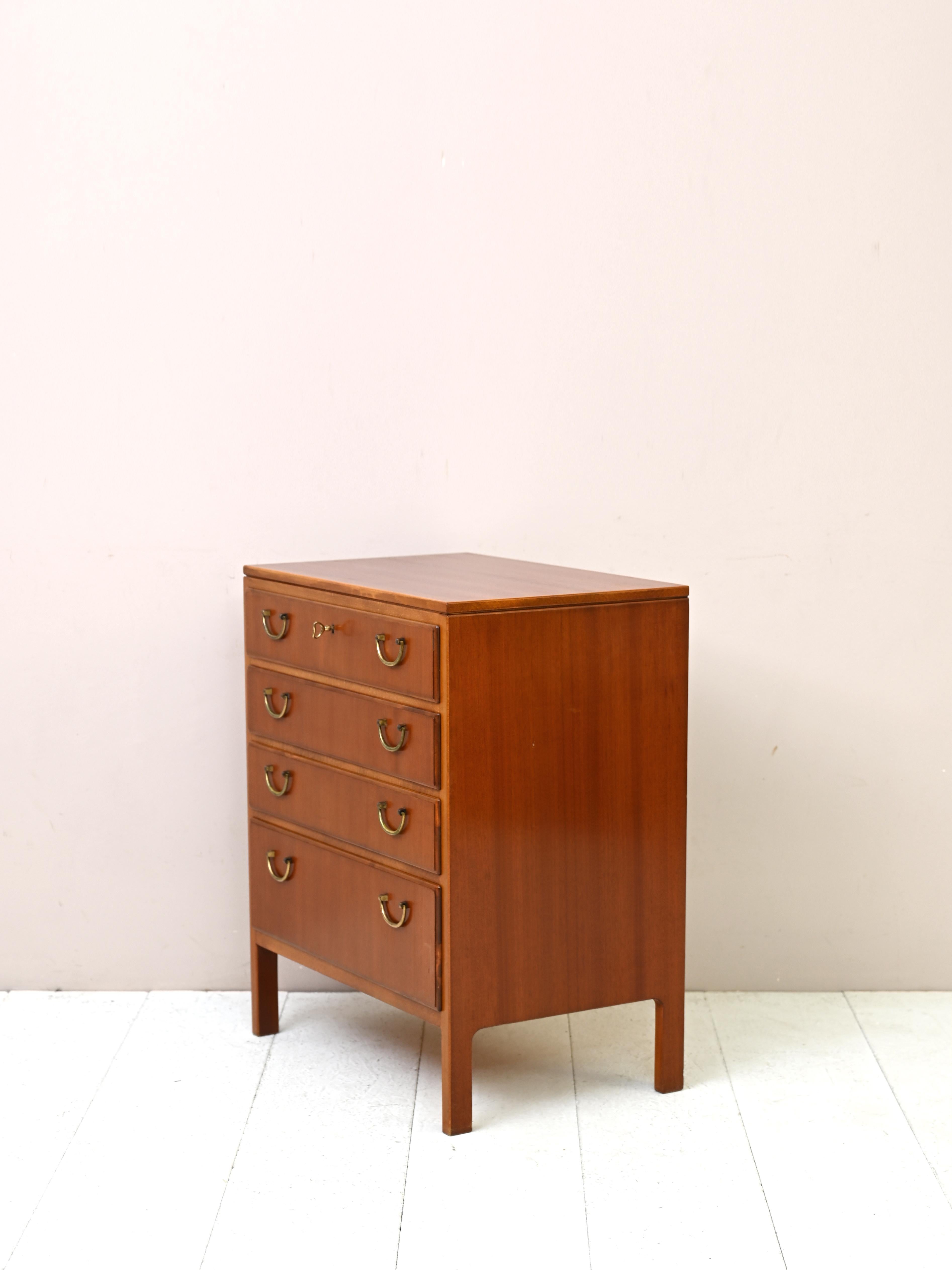 Vintage Chest of Drawers Designed by David Rosén In Good Condition In Brescia, IT