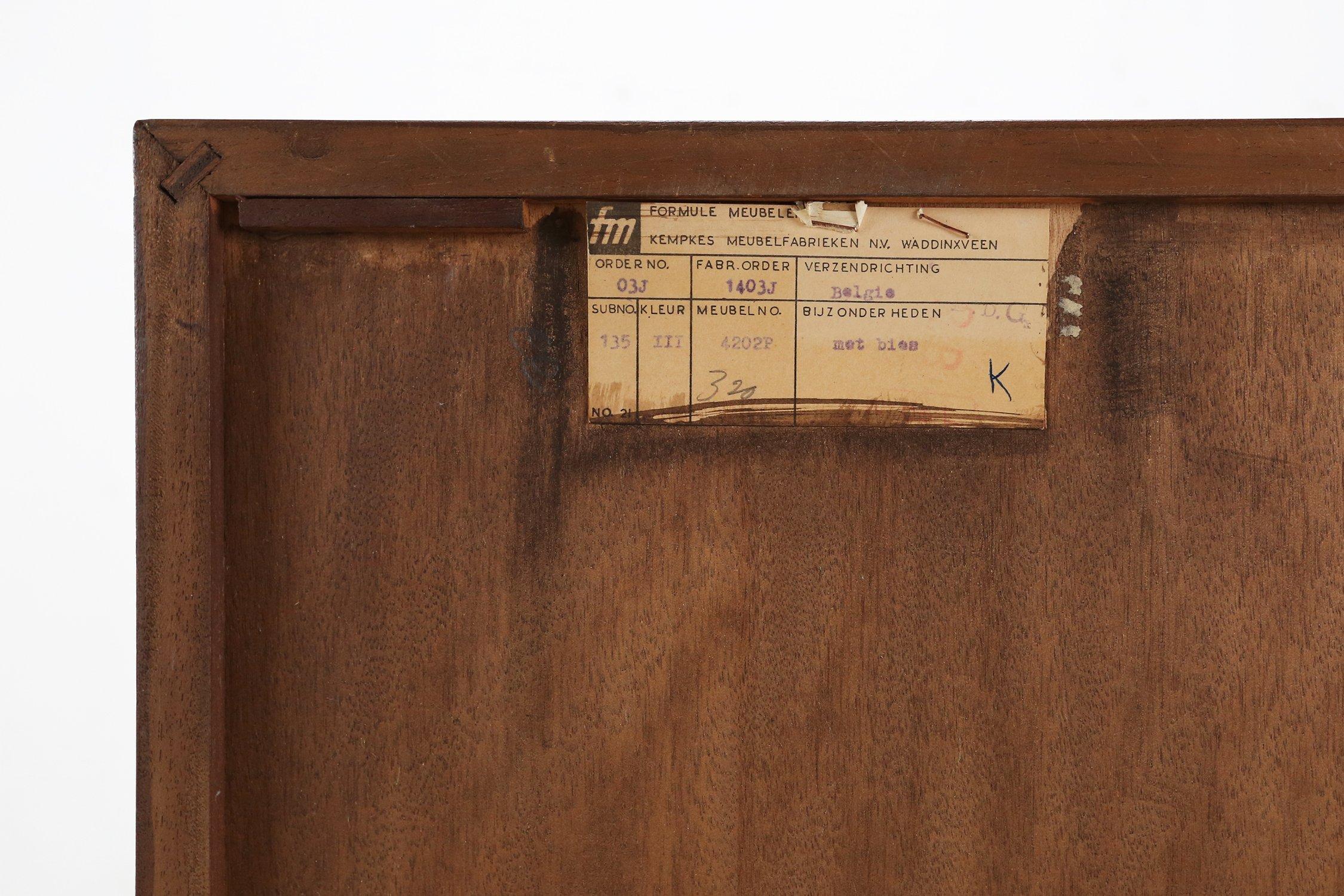 Cómoda vintage de la serie Fórmula de Kempkes Meubelen, ca. 1960 en venta 3