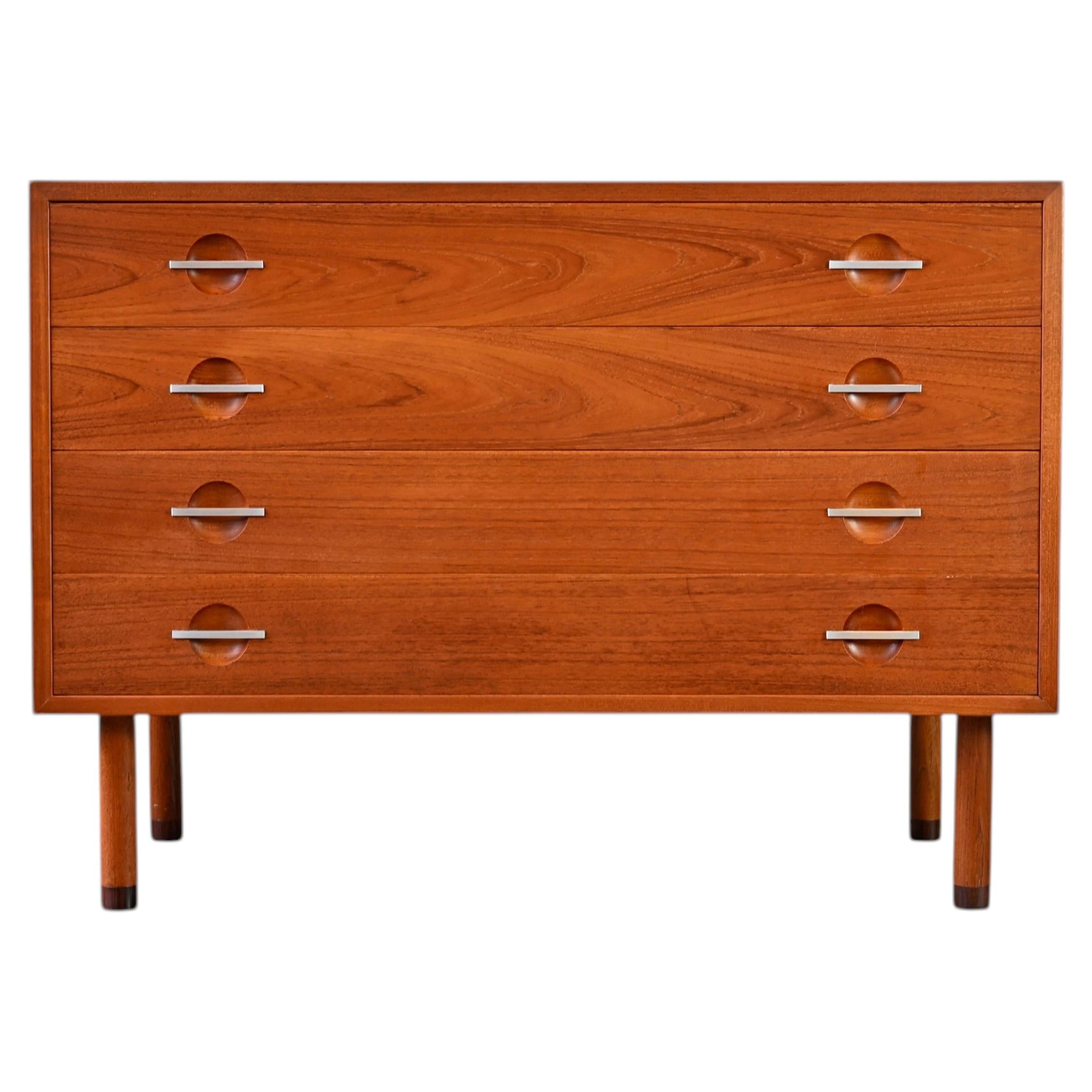 Vintage Chest of Drawers in Teak by Hans Wegner for Ry Möbler