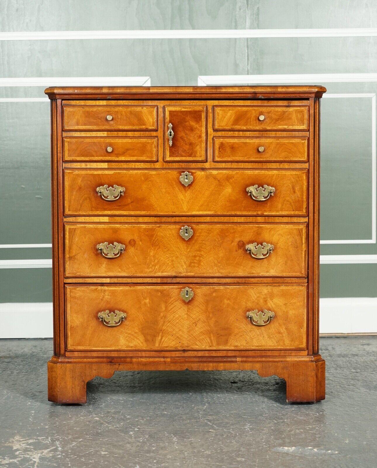 Hand-Crafted Vintage Chest of Drawers Looking Walnut TV Plasma Hi Fi Stereo Cabinet