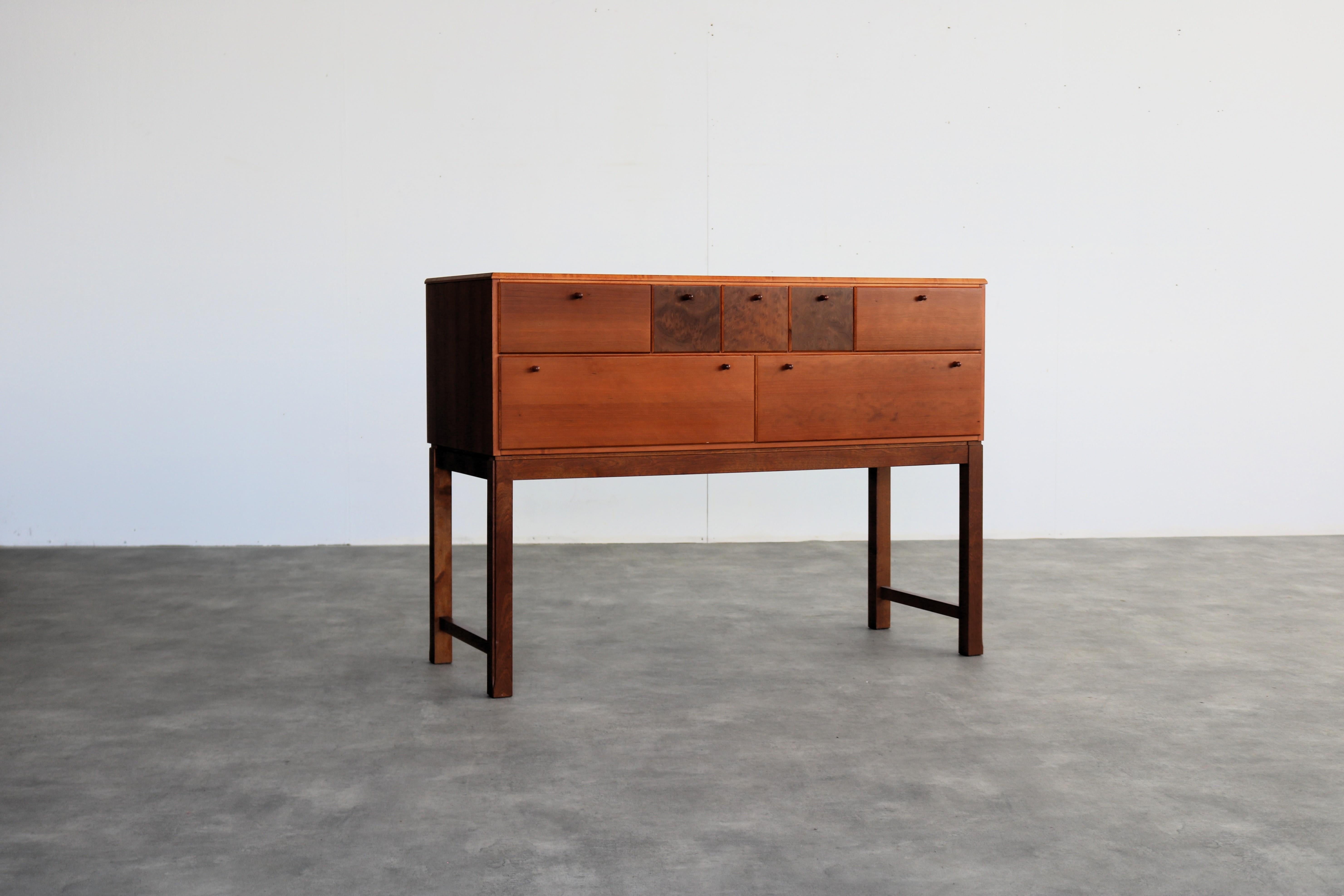 Vintage chest of drawers  sideboard  1990s  Swedish

Period  1990s
Design  Karin Möbring & Tomas Jelinek  Ikea  Sweden
Condition  Excellent  Minor signs of wear
Size  83 x 114 x 45 cm (H x W x D)

Details  Cherry wood;

Item number  2880