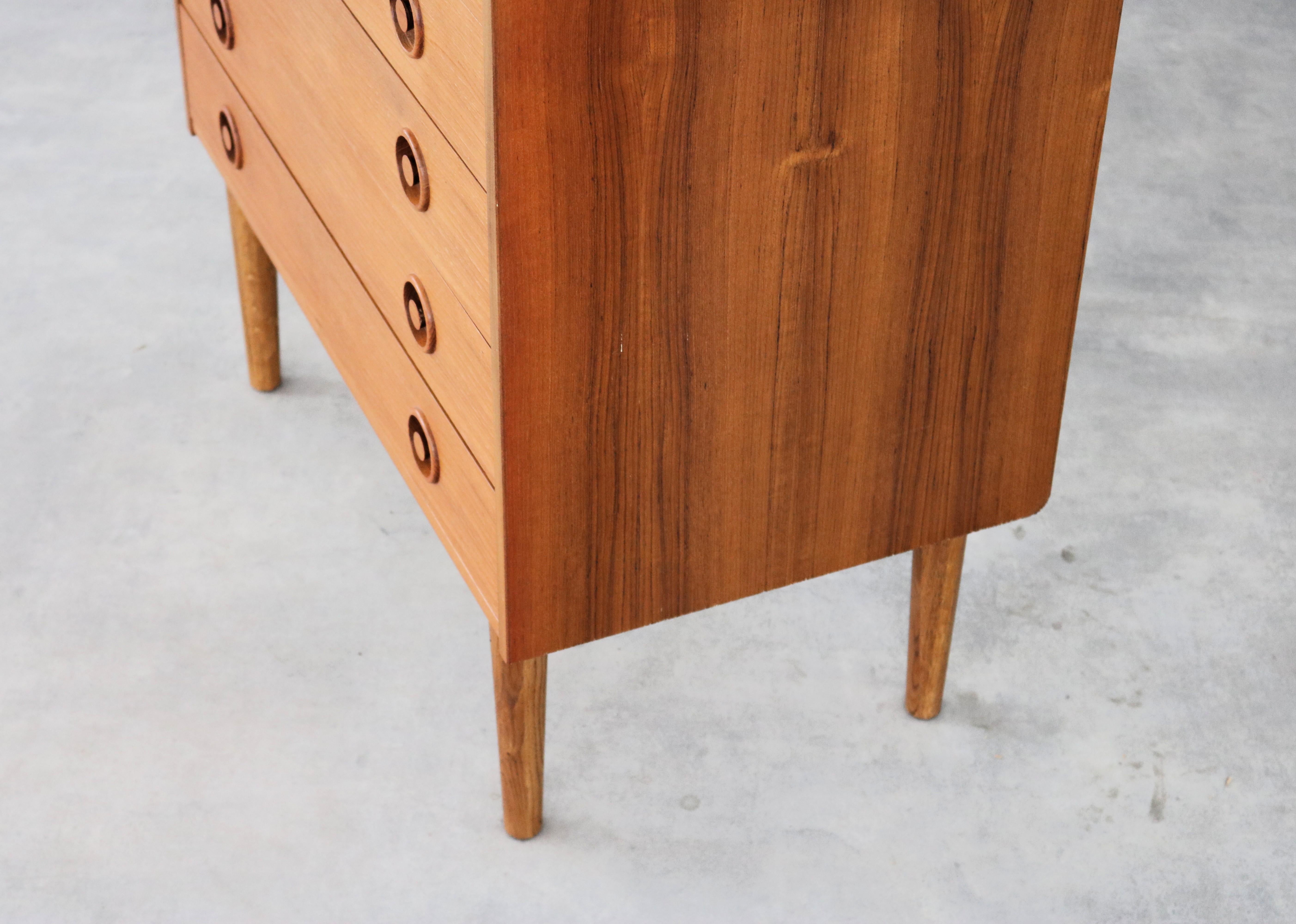 vintage chest of drawers  teak  1960s  Danish For Sale 1