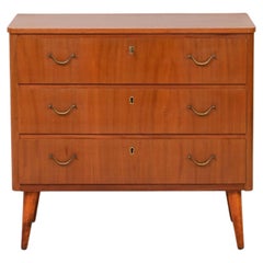 Vintage Chest of Drawers with Gold Handles