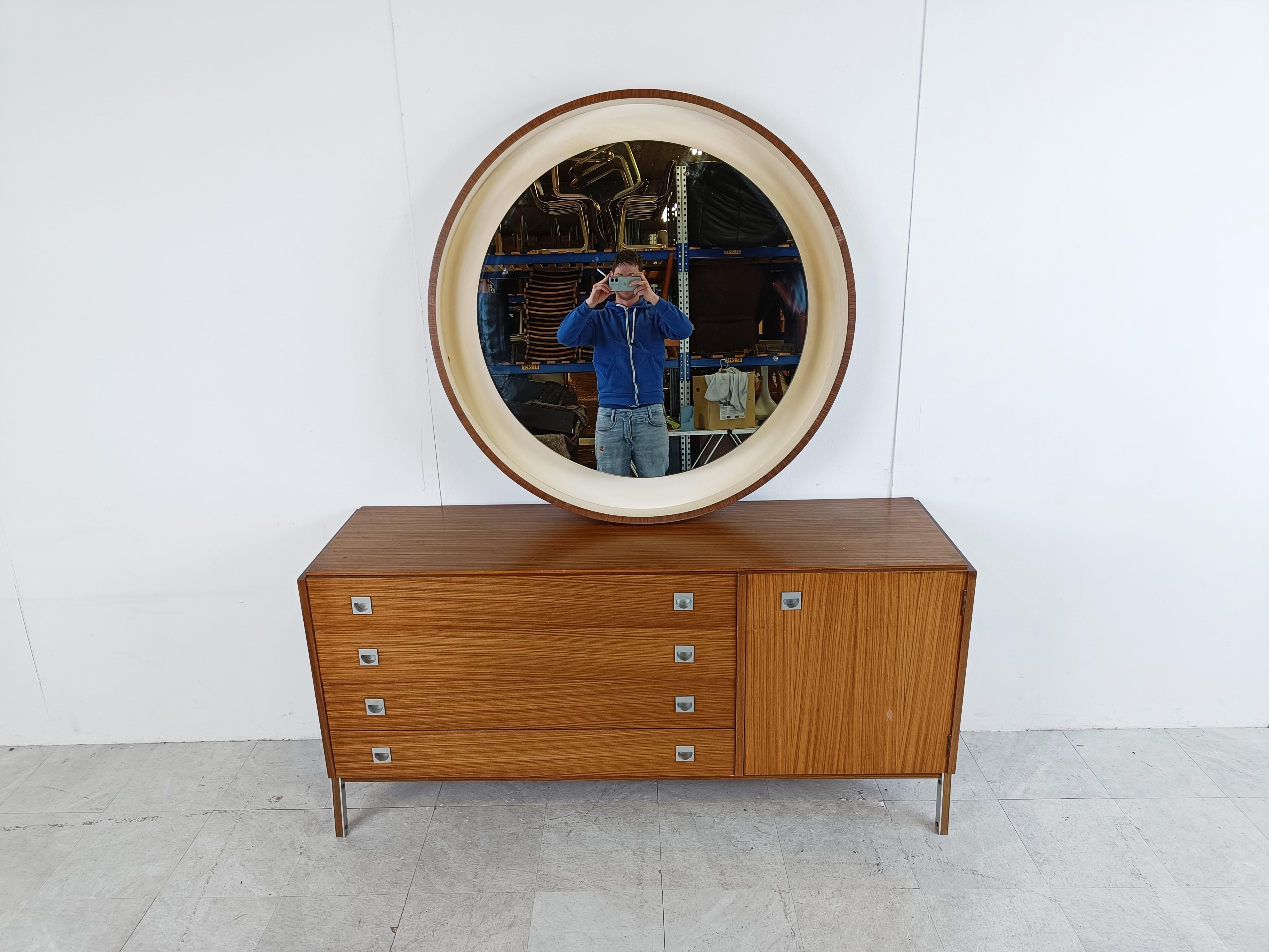 Scandinavian Modern Vintage Chest of Drawers with Mirror, 1960s