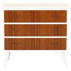 Vintage chest of drawers with white frame