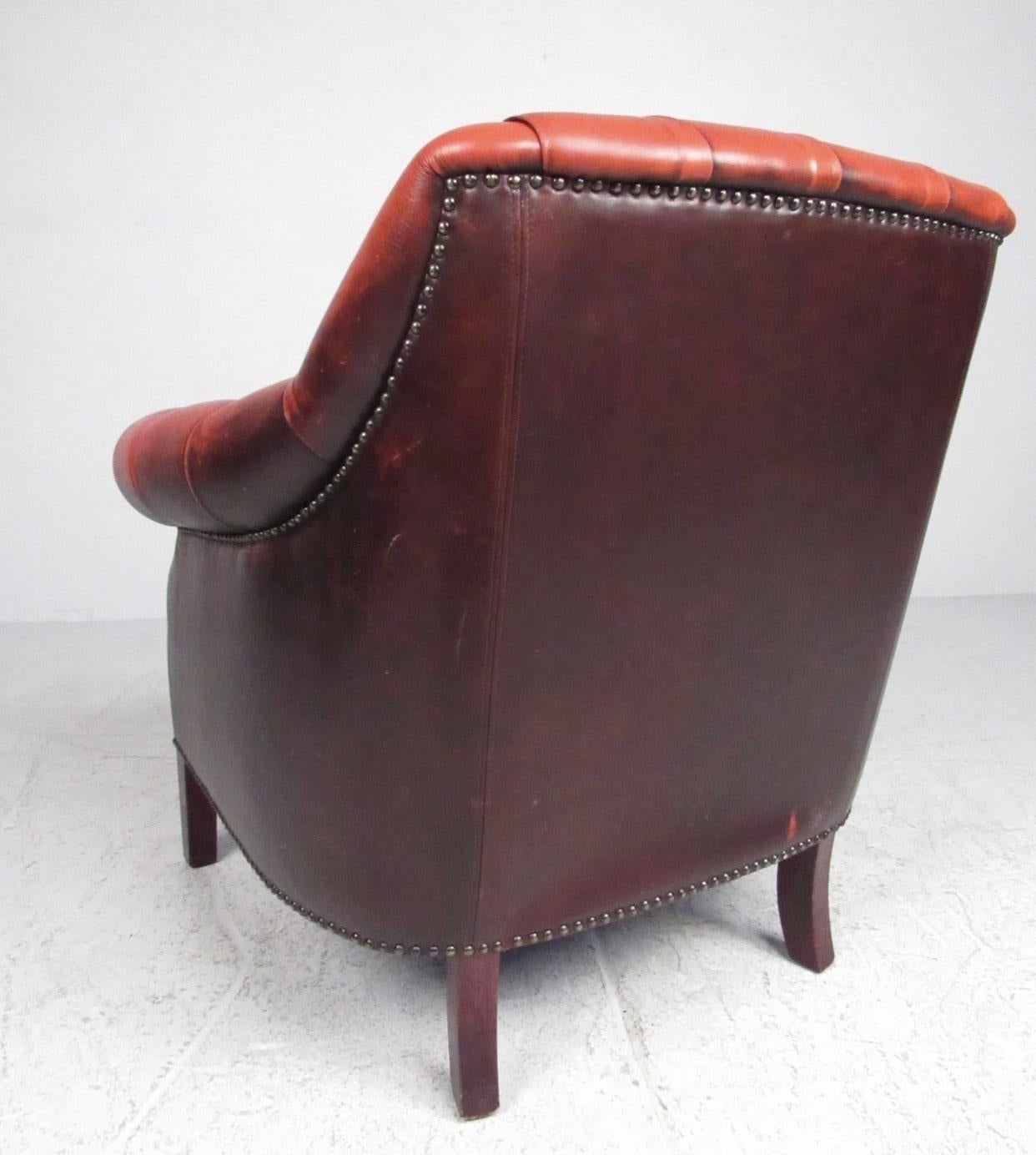 Poltrone Chesterfield d'epoca In condizioni buone in vendita a Brooklyn, NY