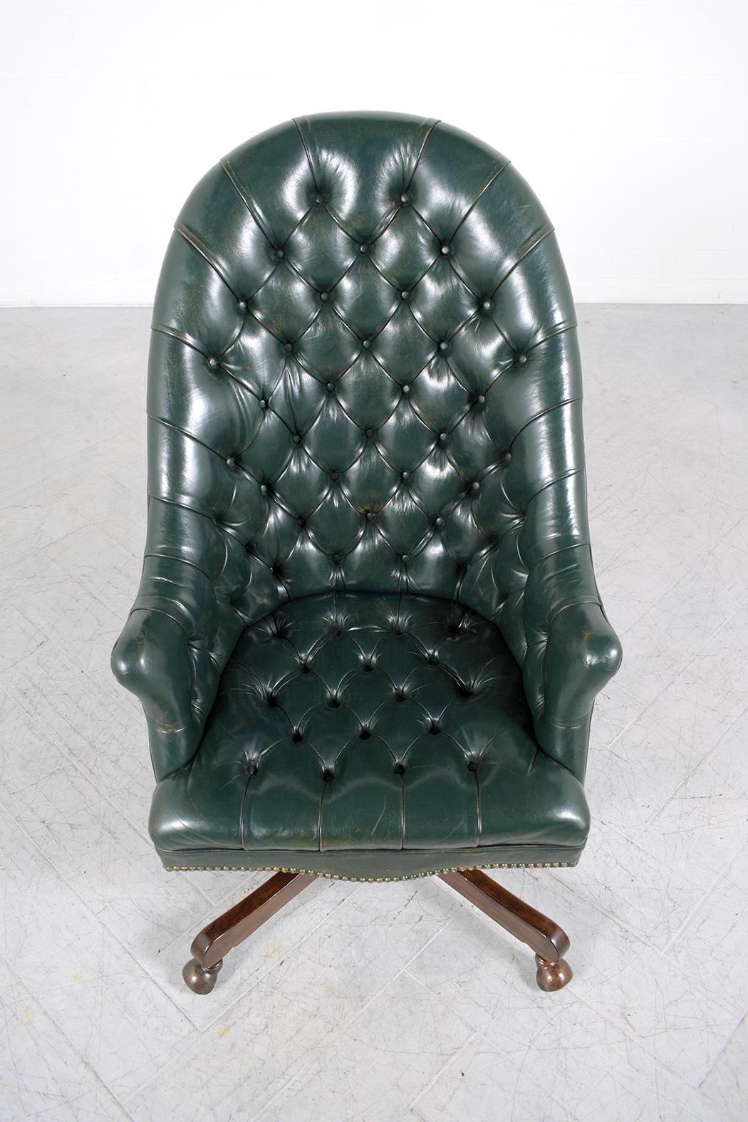 European Vintage Chesterfield Leather Chair