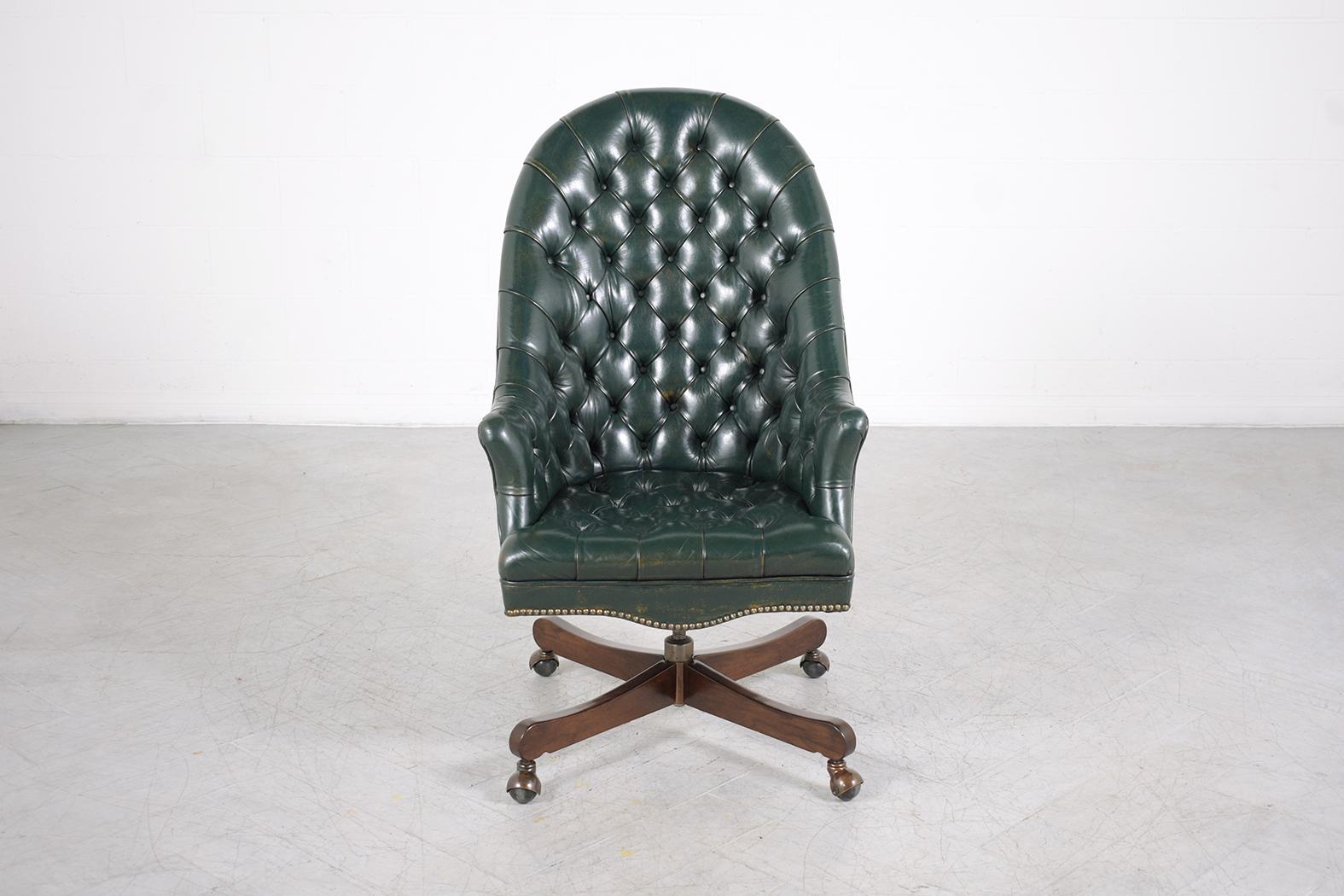 Hand-Crafted Vintage Chesterfield Leather Chair