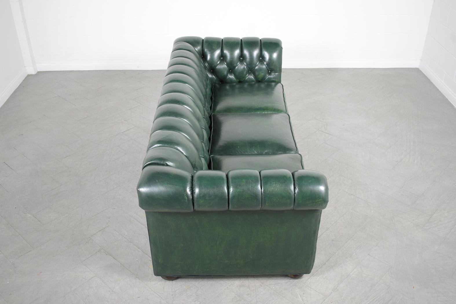 Vintage Chesterfield Leather Sofa 4