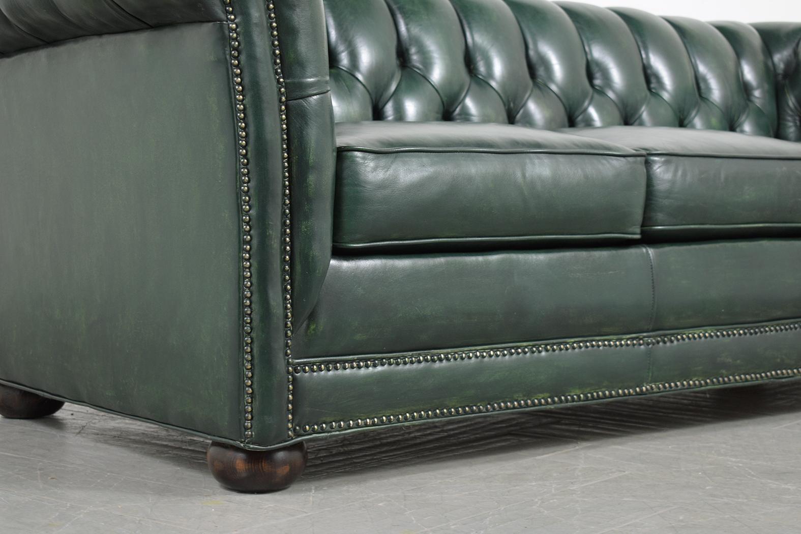 Vintage Chesterfield Leather Sofa 12