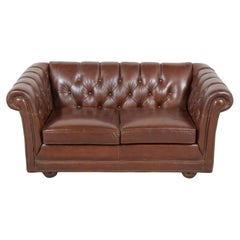 Vintage Chesterfield Ledersofa