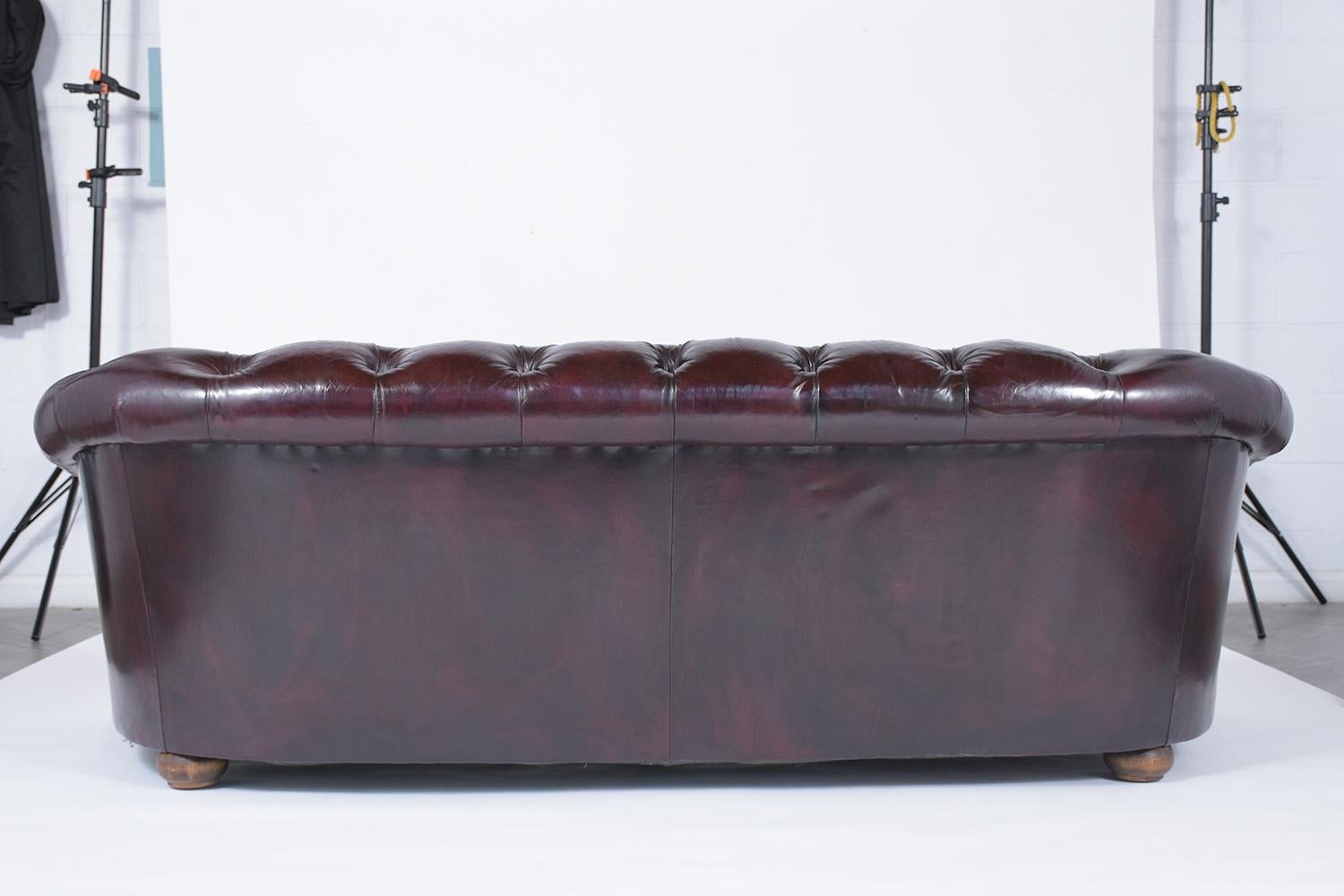 Vintage Chesterfield Leather Sofa 3