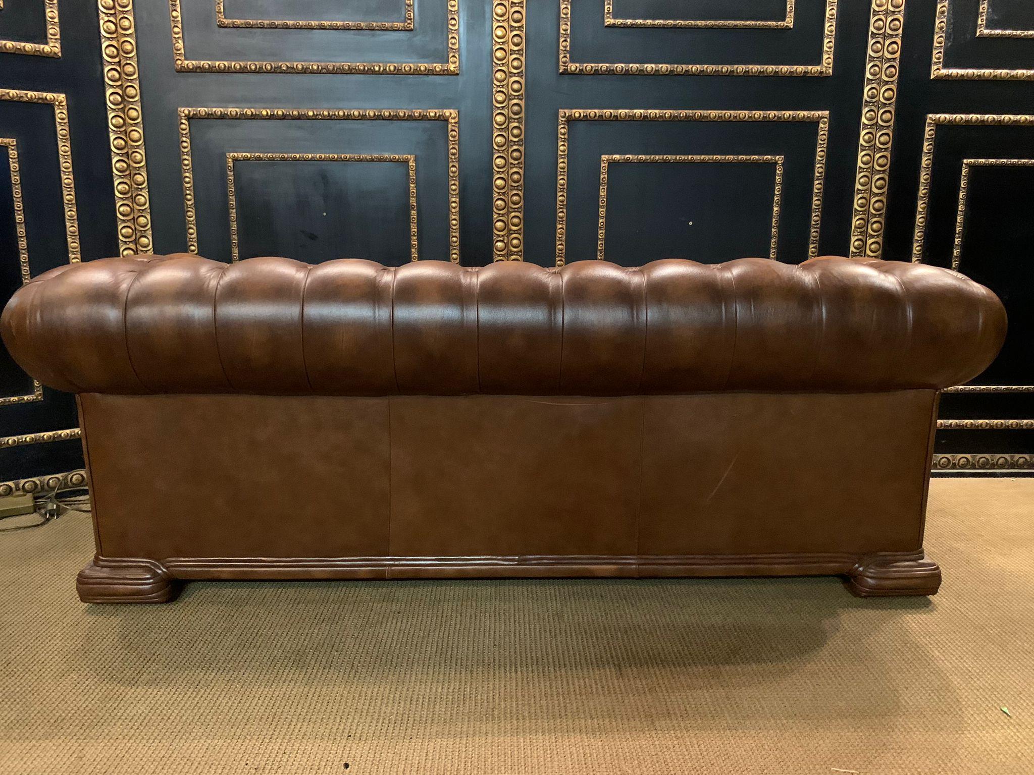Vintage Chesterfield Sofa from a Set Brand Dellbrook England 8