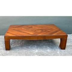 Vintage Chevron Wood Coffee Table