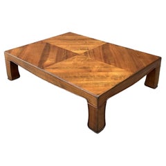 Vintage Chevron Wood Coffee Table