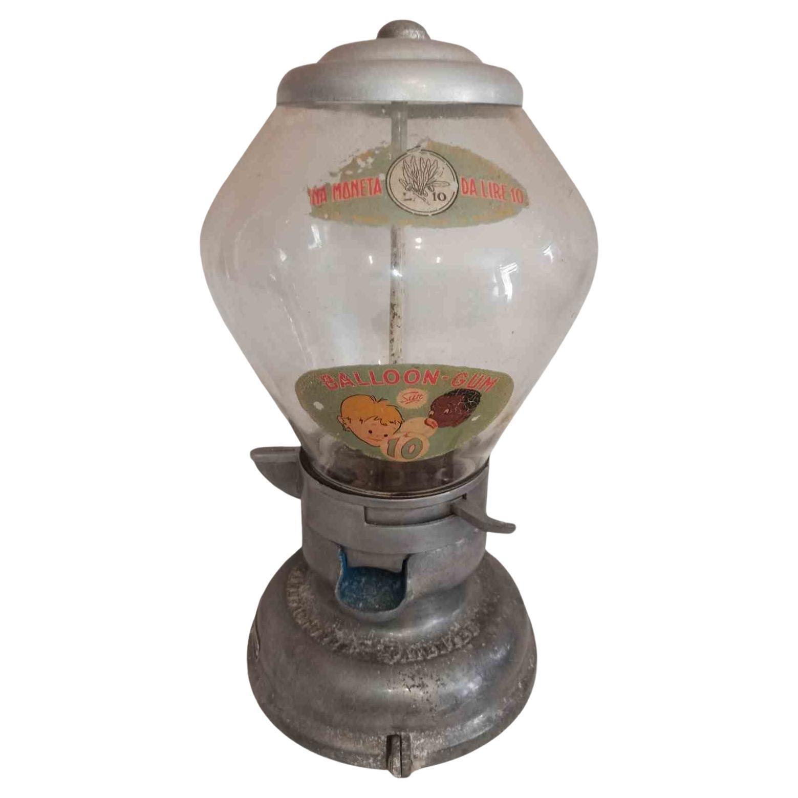 Vintage Chewing Gum Dispenser, Italy 1930s For Sale