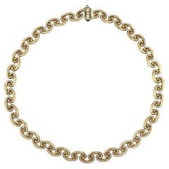 Vintage Chiampesan 18K Gold Mariner Chain Necklace