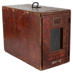 Vintage Chicago Wooden Ballot Box, circa 1920s