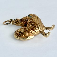 Vintage Chicken Figurine 9 Carat Gold Charm