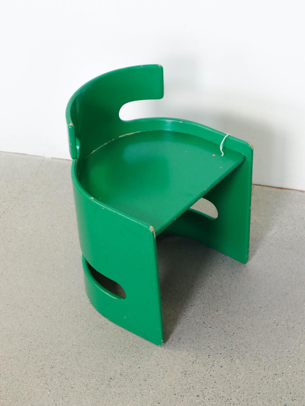 20th Century Vintage Child Chair - Green For Sale