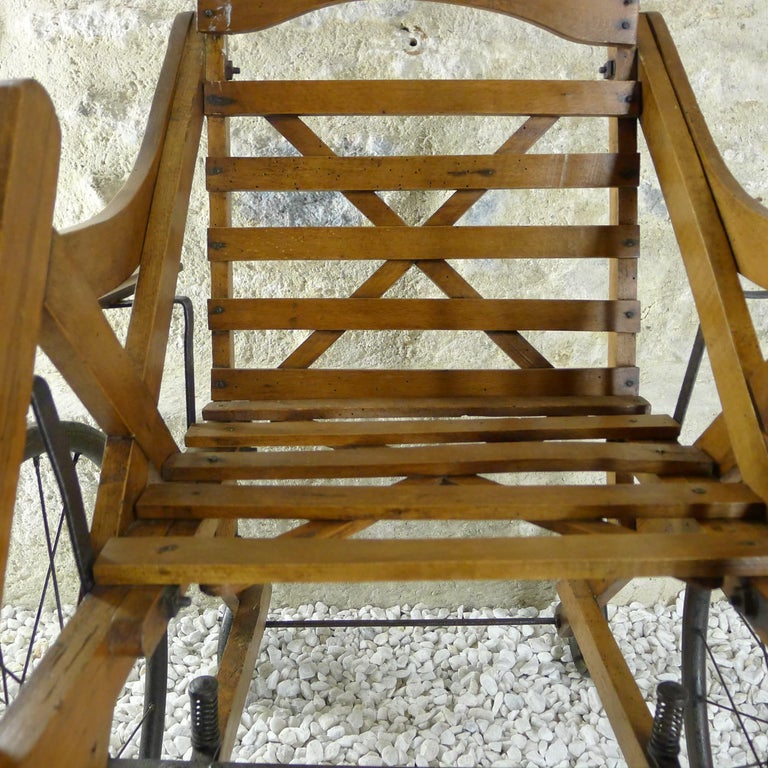 Carved Vintage Children's Pushchair, 19th Century For Sale
