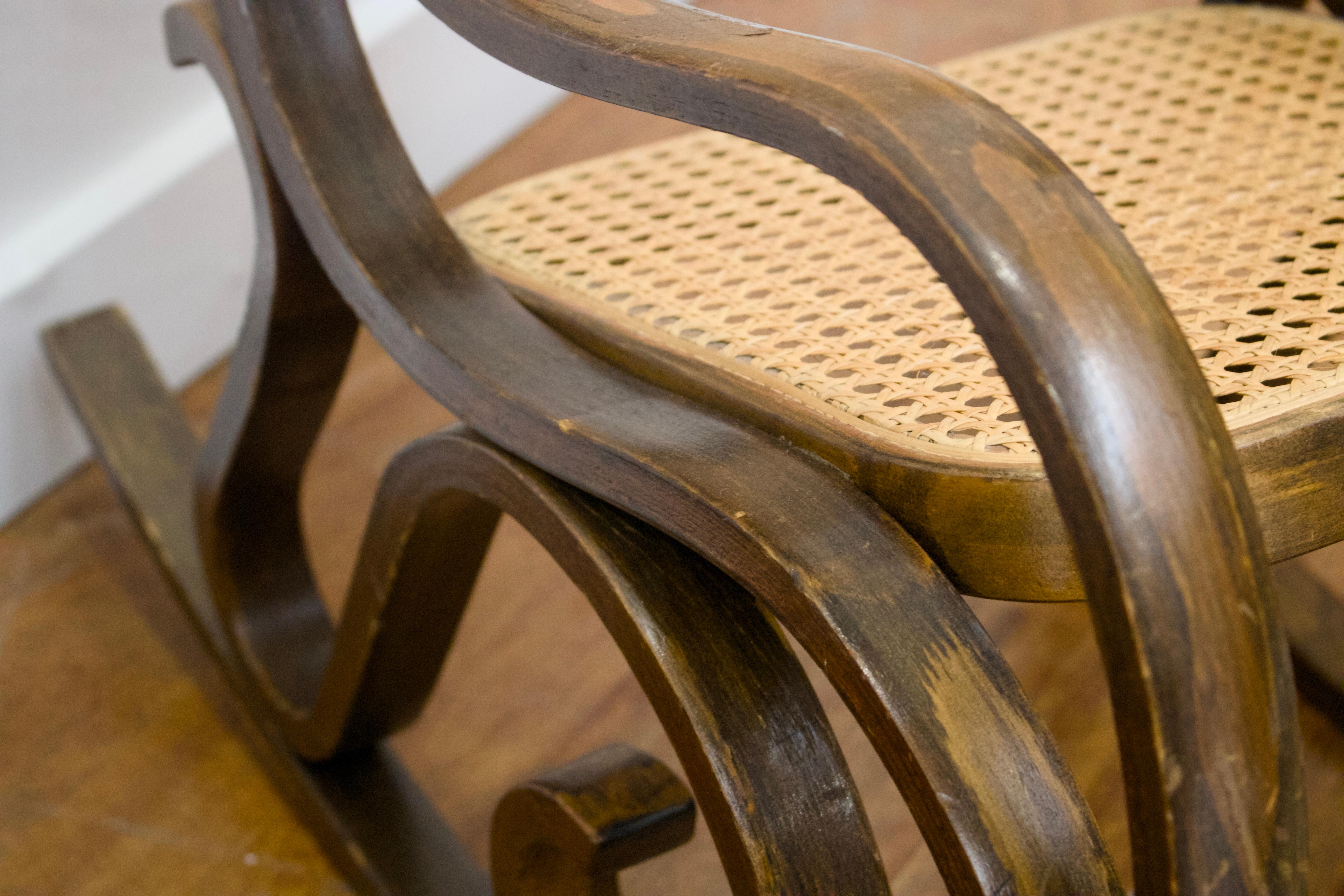 Vintage children’s Thonet rocking chair For Sale 12