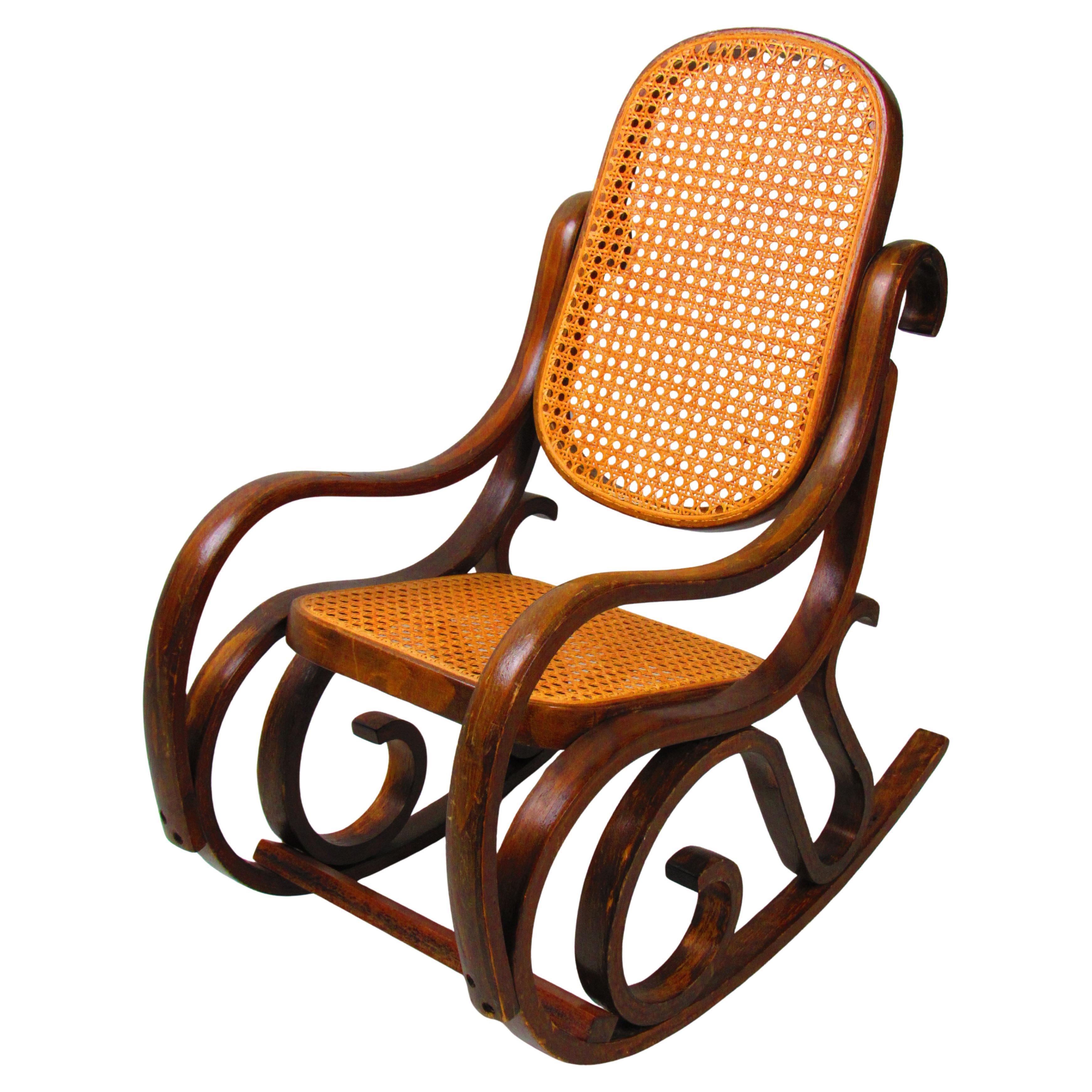 Vintage children’s Thonet rocking chair
