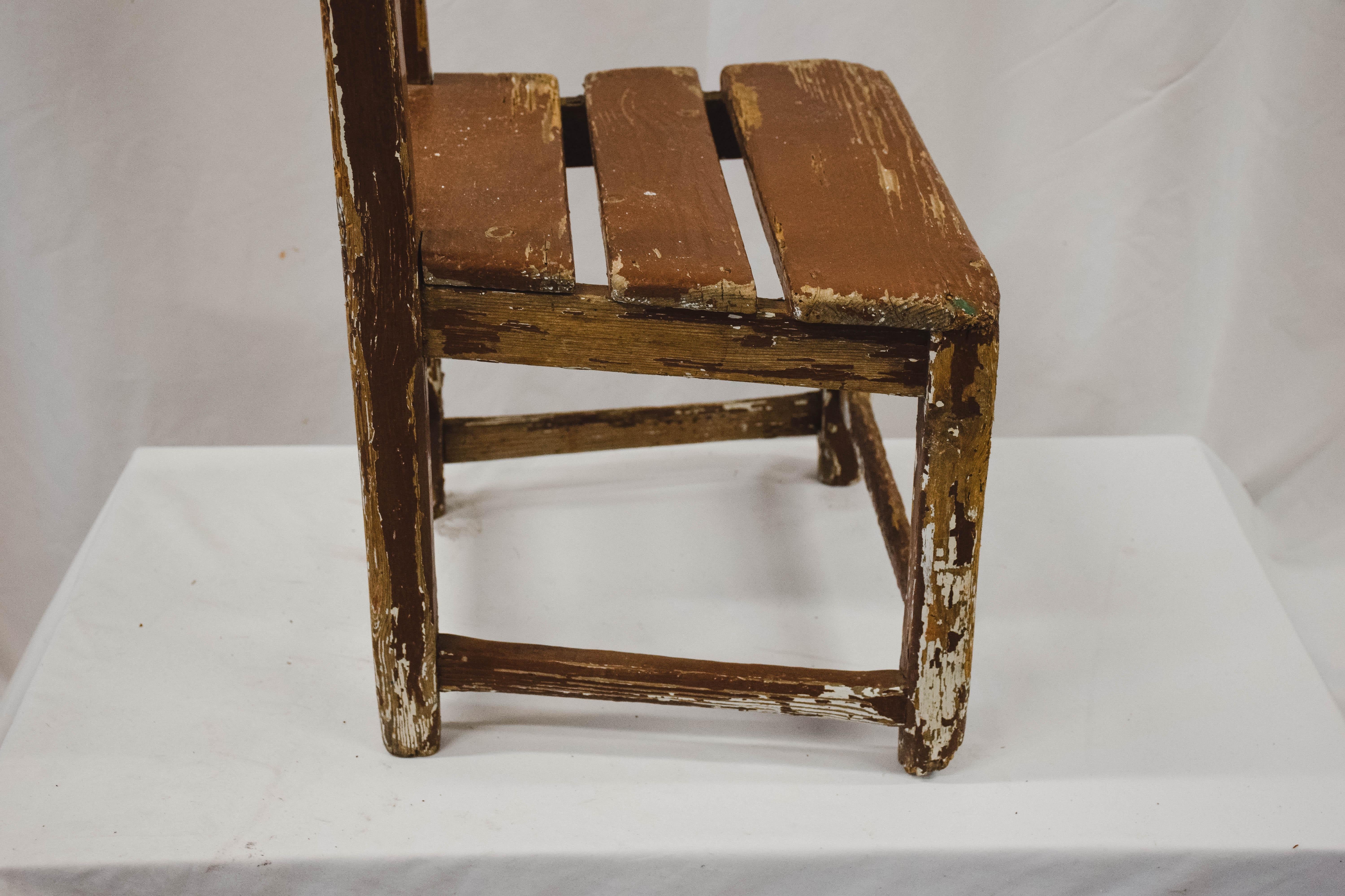Wood Vintage Child's Chair
