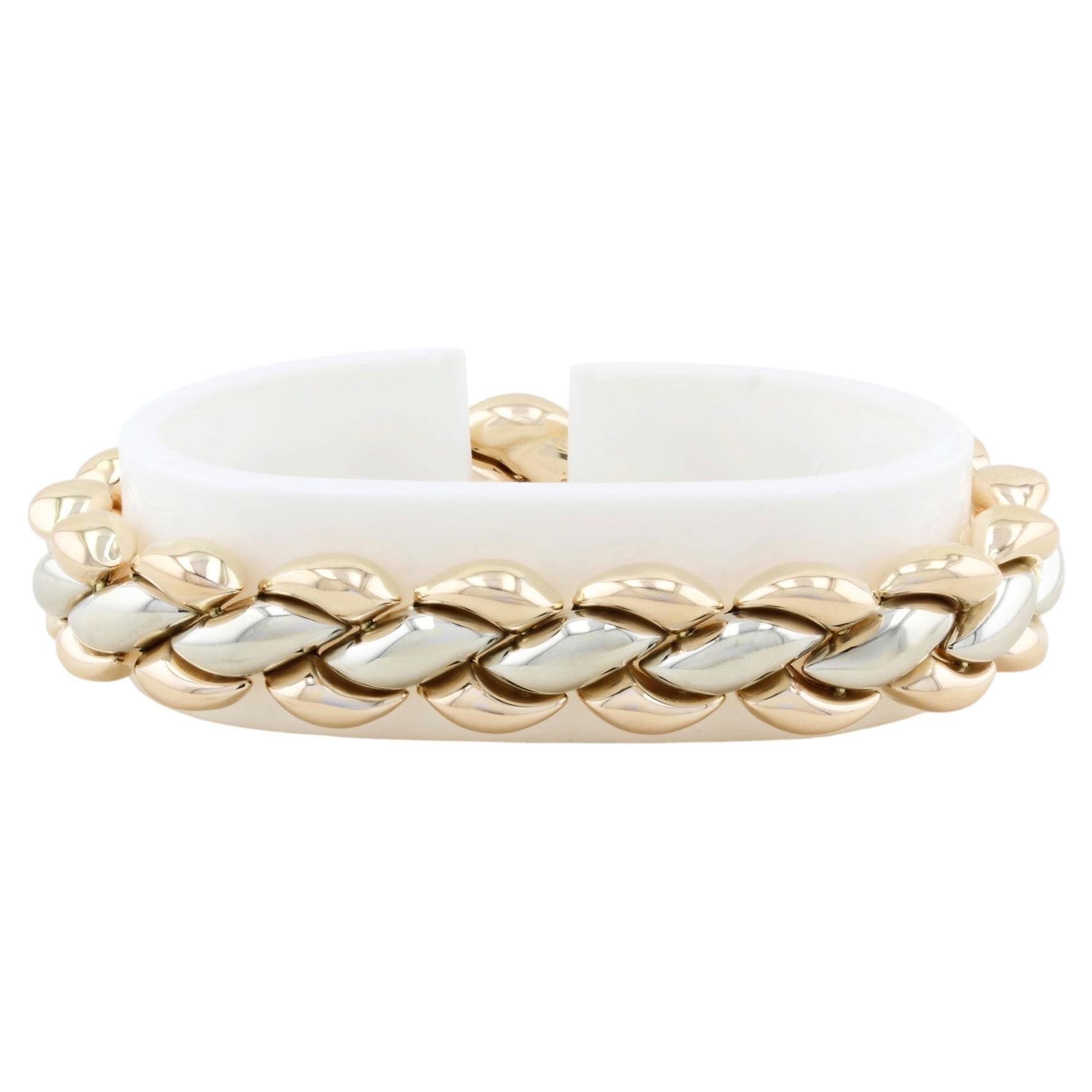 Pre-owned Chimento Vintage 18ct Gold Bracelet In Multi