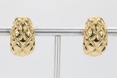 Vintage Chimento Pineapple Earrings in 18K Yellow Gold