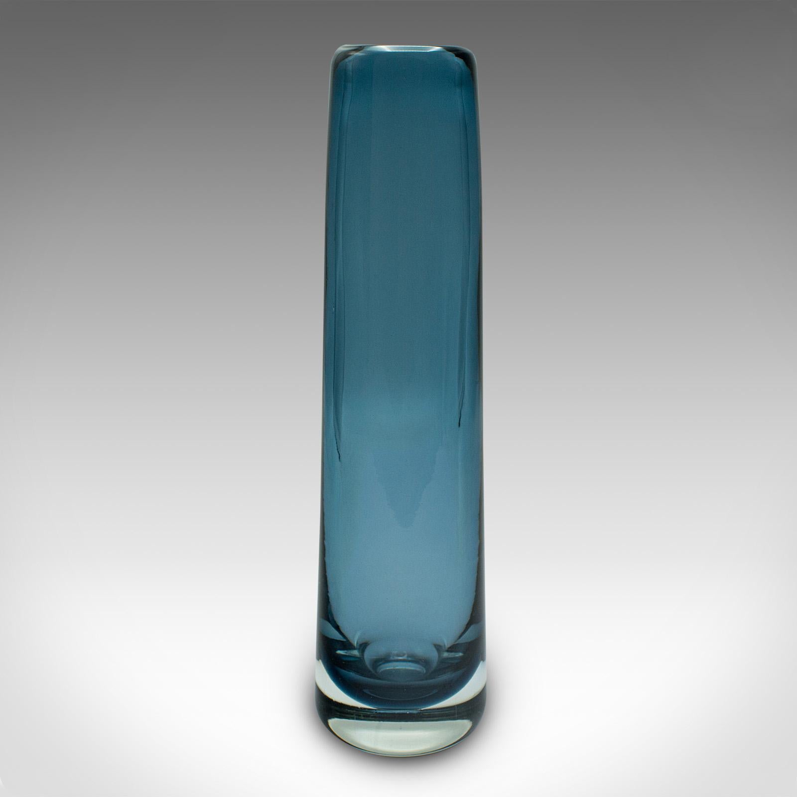 Mid-Century Modern Vase à fleurs de cheminée scandinave, verre d'art, décoratif, manches Posy en vente