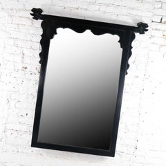 Vintage Chin Hua Ebonized Mirror by Raymond K. Sobota for Century Furniture