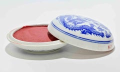 Vintage China Ink Box, Mid-20th Century