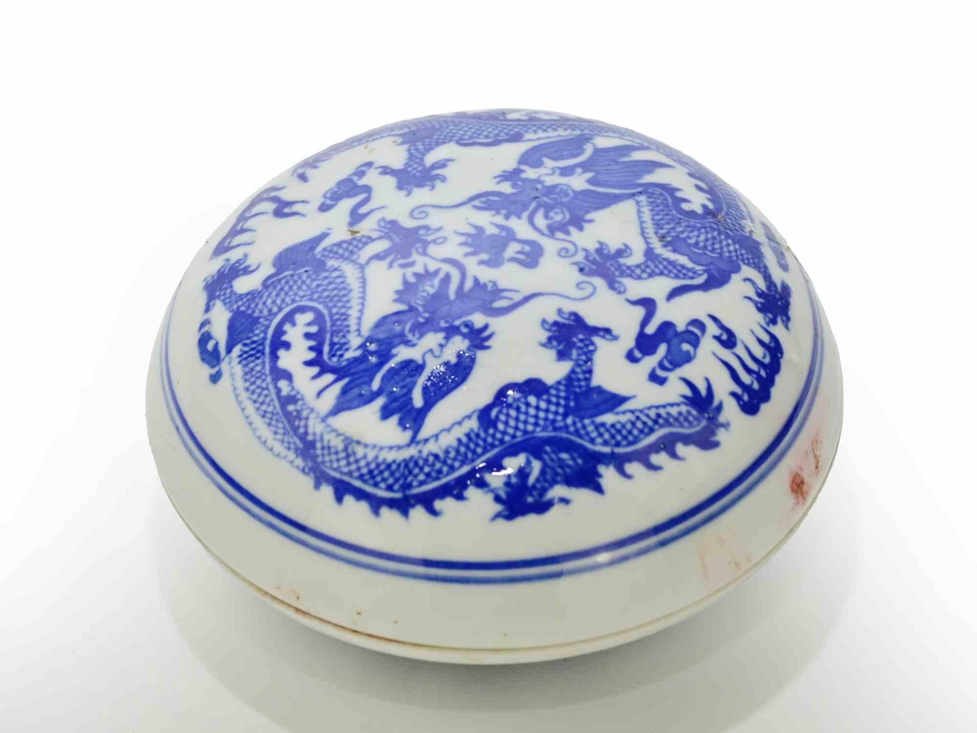 Caja de tinta china vintage, mediados del siglo XX Chino en venta