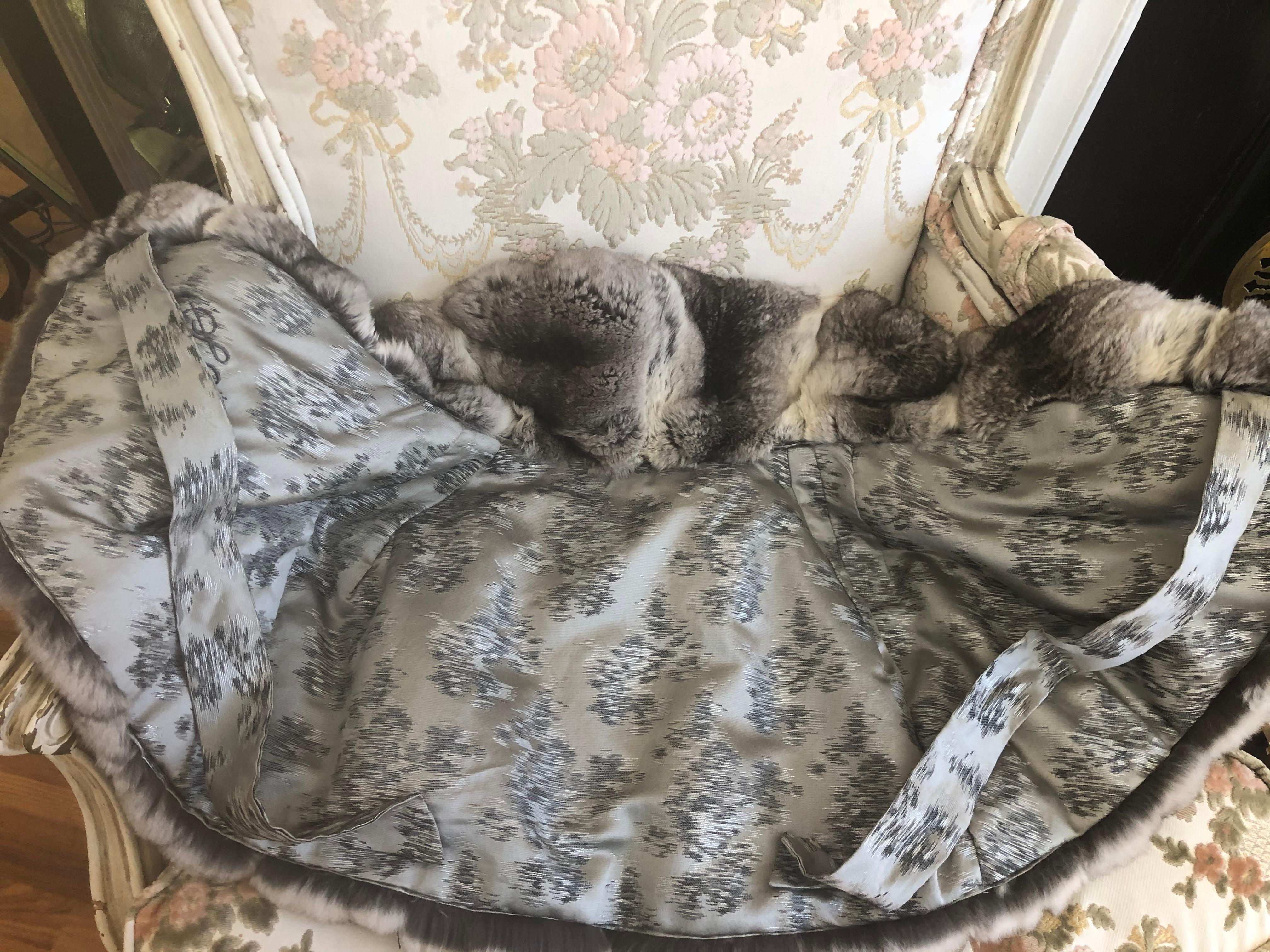 Vintage Chinchilla Stole/Cape and Hat 2