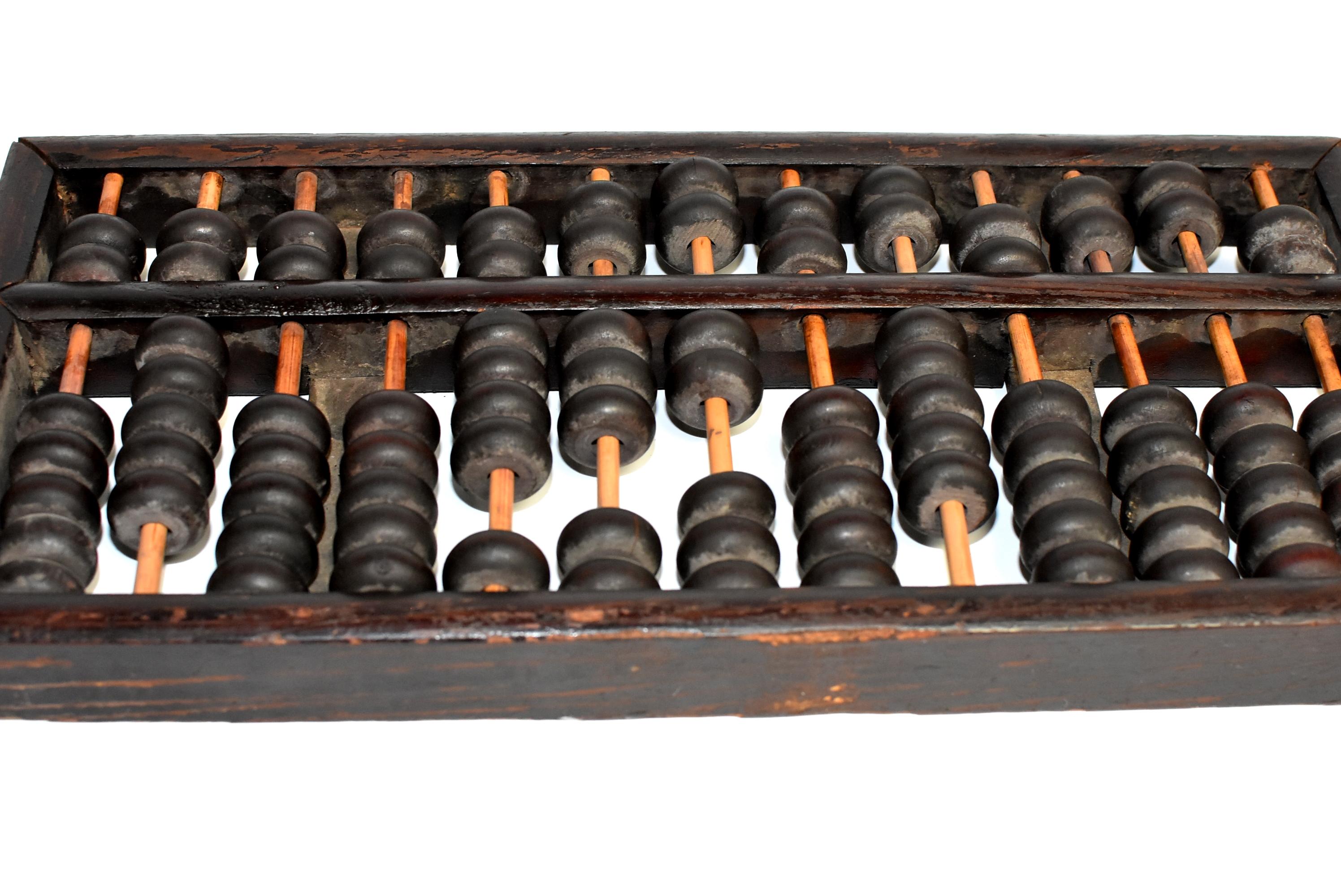 Vintage Chinese Abacus, Authentic Original, Extra Large 9