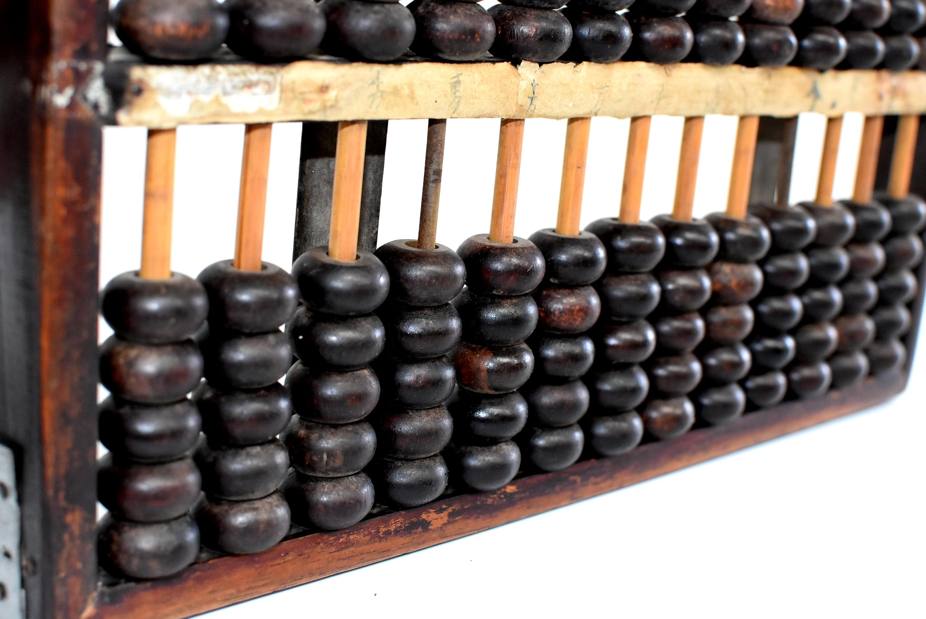 Vintage Chinese Abacus, Authentic, Original Tag 1