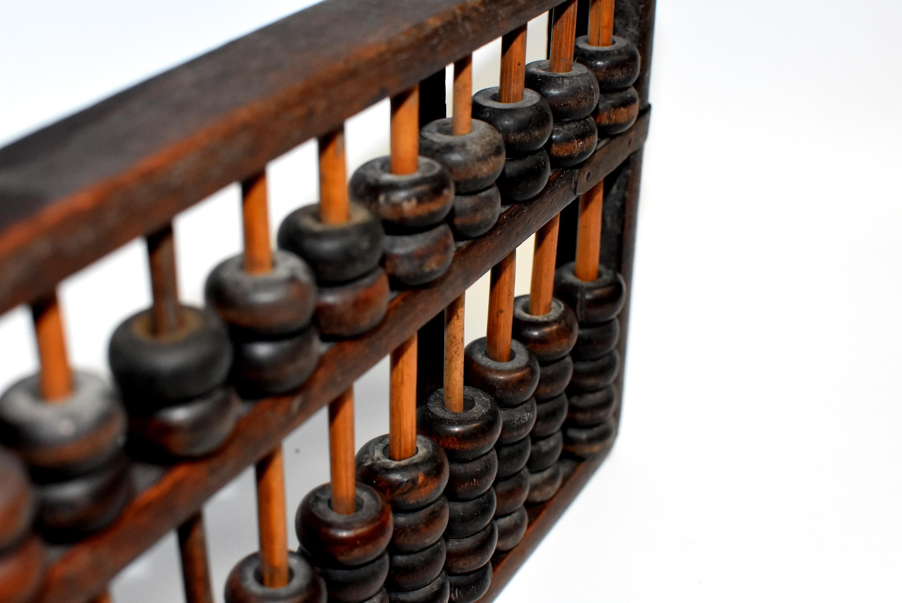 20th Century Vintage Chinese Abacus Solid Wood Hand Made