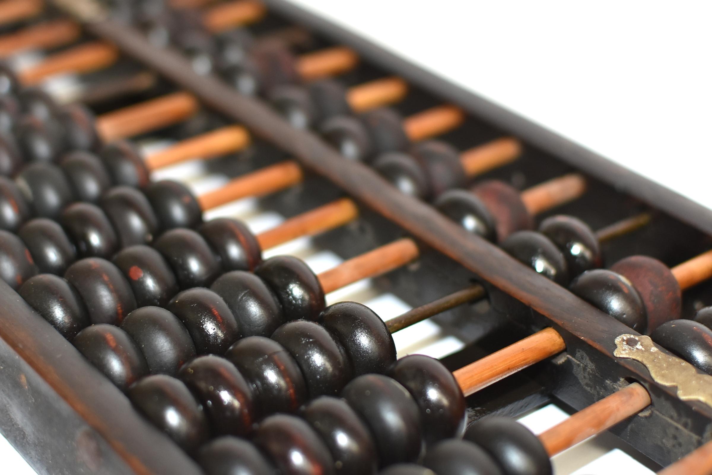 Hand-Crafted Vintage Real Chinese Abacus 