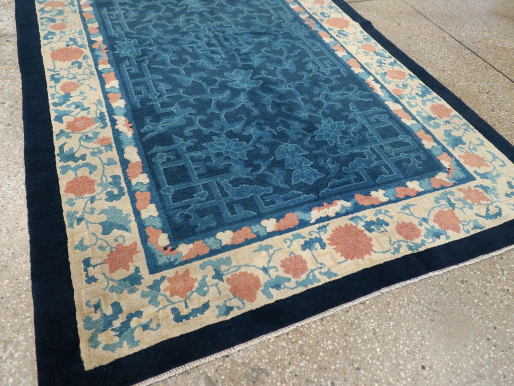 Noué à la main Tapis d'appoint chinois Art Déco vintage en vente